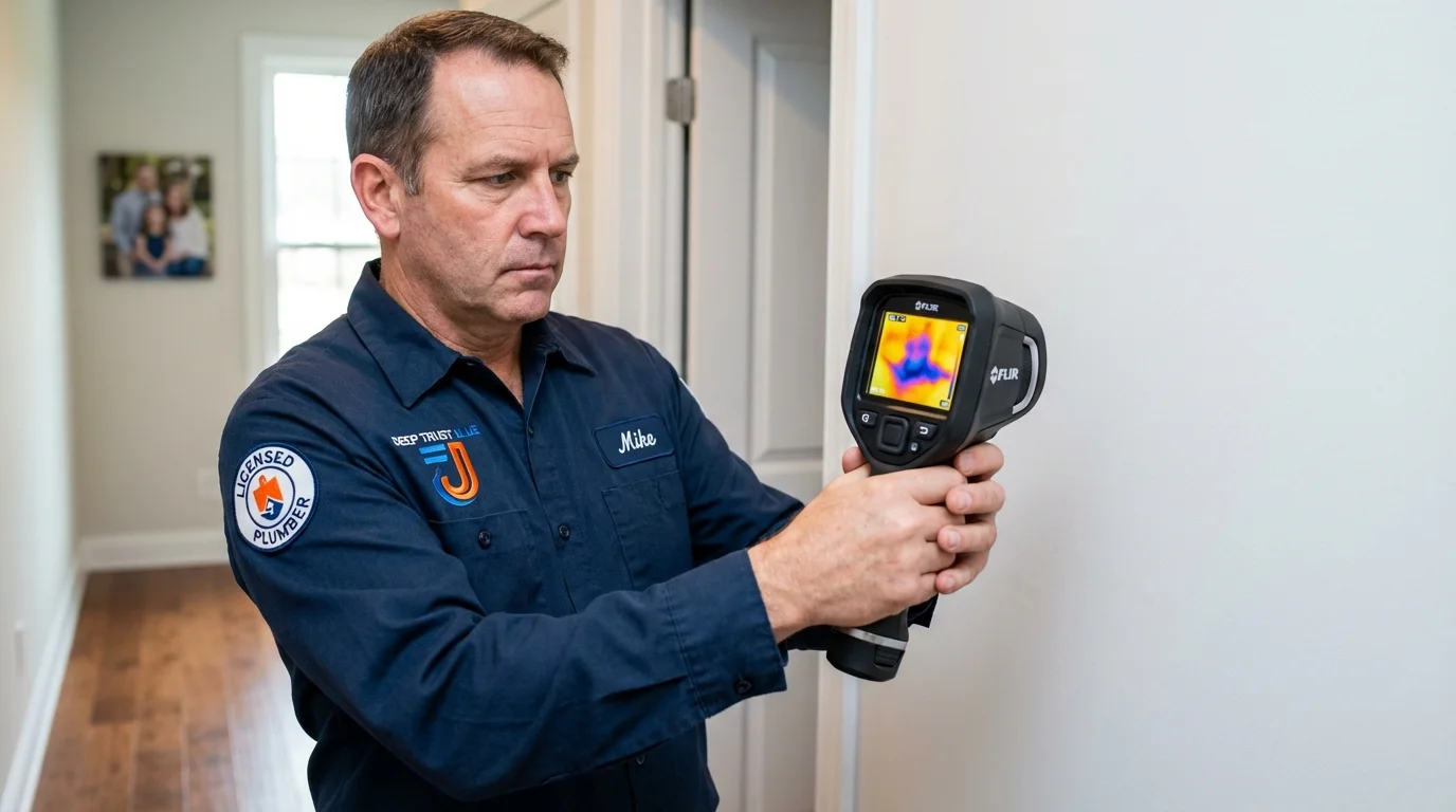 Thermal imaging leak detection by Johns Plumbing LLC in Dulac